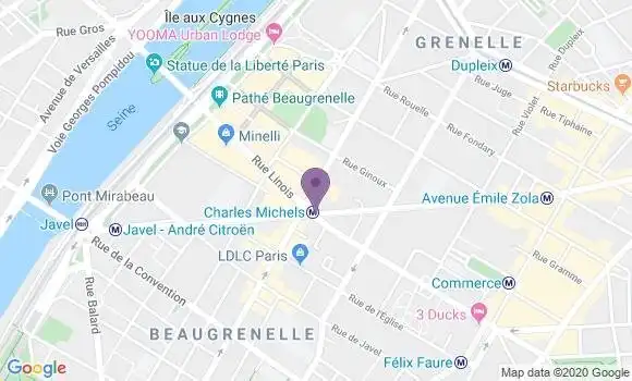 Localisation LCL Agence de Paris Charles Michels