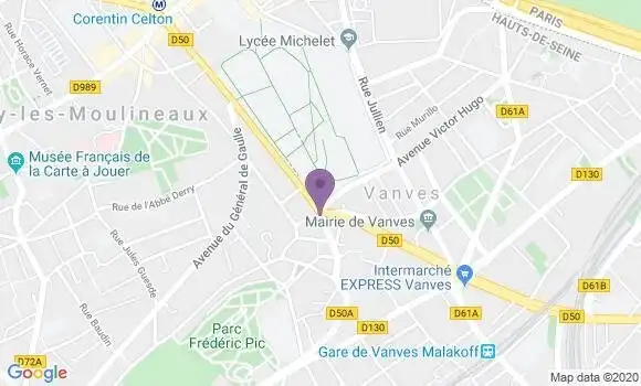 Localisation Banque Populaire Agence de Vanves