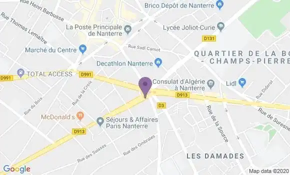 Localisation Banque Populaire Agence de La Garenne Colombes