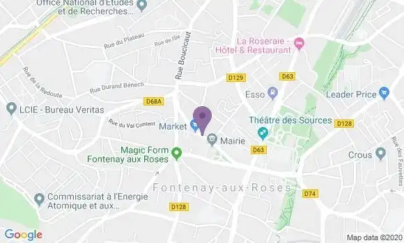 Localisation Banque Populaire Agence de Fontenay aux Roses