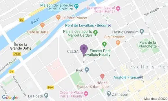 Localisation Banque Populaire Agence de Levallois Perret Libération