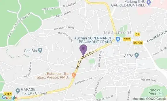 Localisation LCL Agence de Beaumont