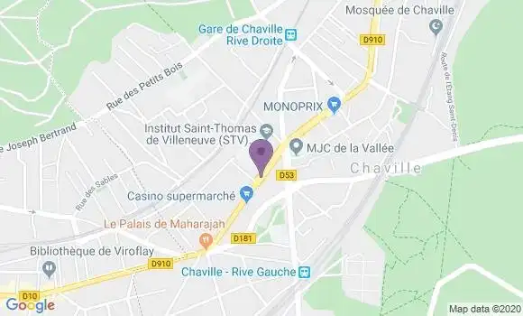 Localisation Banque Populaire Agence de Chaville