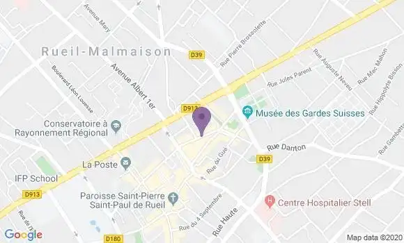 Localisation Banque Populaire Agence de Garches