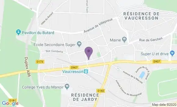 Localisation Banque Populaire Agence de Vaucresson