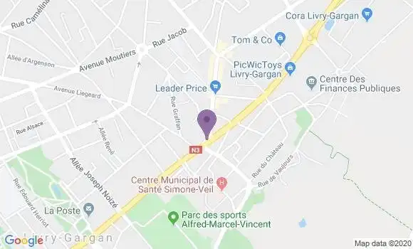 Localisation Banque Populaire Agence de Livry Gargan