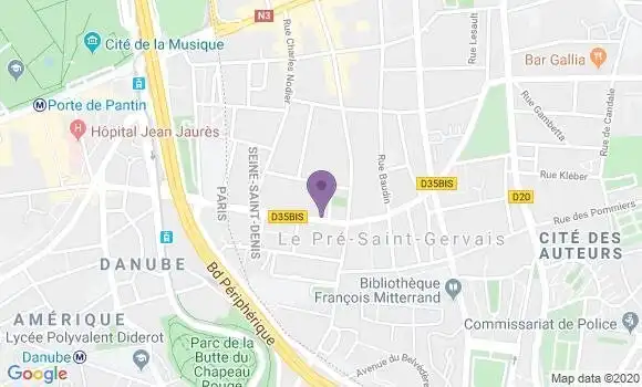 Localisation Banque Populaire Agence de Le Pré Saint Gervais