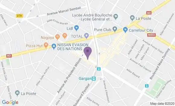 Localisation Banque Populaire Agence de Pavillons sous Bois