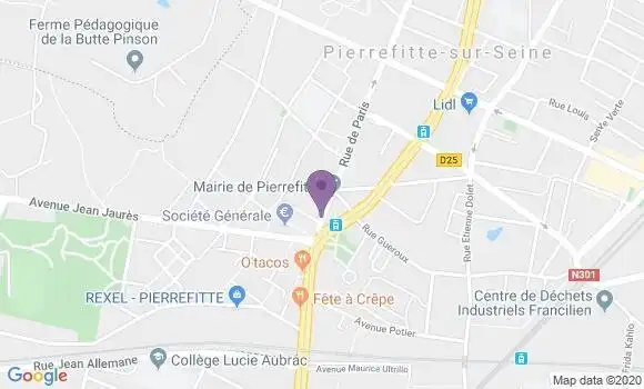 Localisation Banque Populaire Agence de Pierrefitte sur Seine
