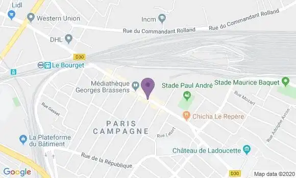 Localisation Banque Populaire Agence de Drancy Marceau