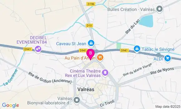 Localisation LCL Agence de Valréas