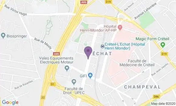 Localisation Banque Populaire Agence de Créteil Echat