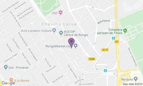 Localisation Banque Populaire Agence de Rungis Min