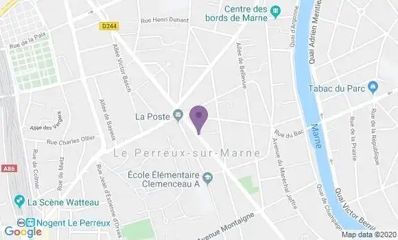 Localisation Banque Populaire Agence de Le Perreux sur Marne