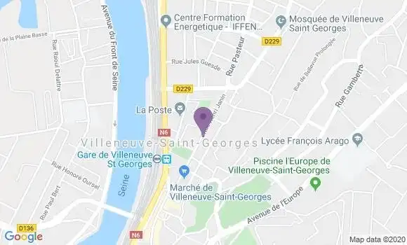 Localisation Banque Populaire Agence de Villeneuve Saint Georges