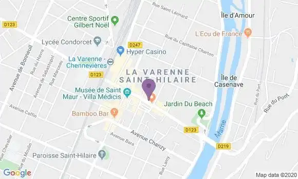 Localisation Banque Populaire Agence de La Varenne Saint Hilaire