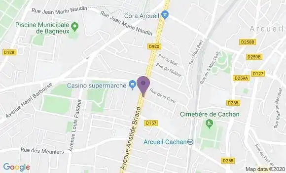 Localisation Banque Populaire Agence de Cachan