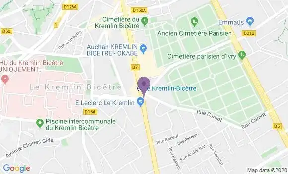 Localisation Banque Populaire Agence de Le Kremlin Bicêtre
