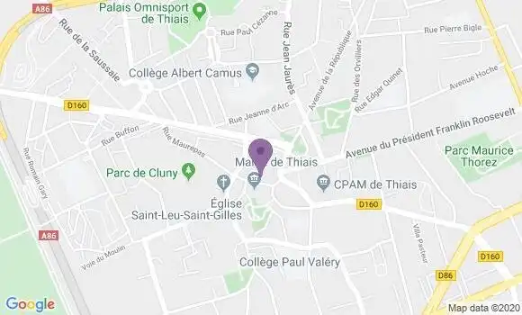 Localisation Banque Populaire Agence de Thiais