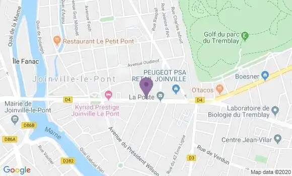 Localisation Banque Populaire Agence de Joinville le Pont Polangis
