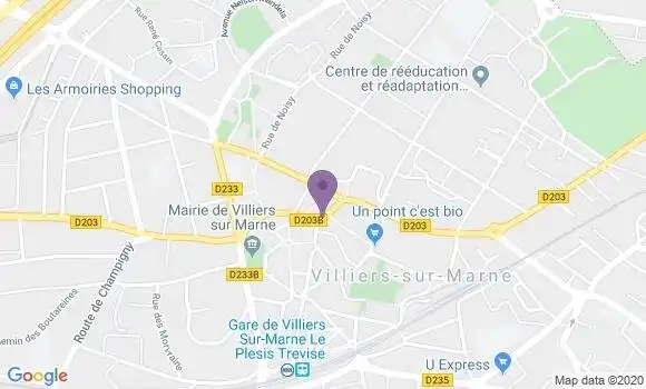 Localisation Banque Populaire Agence de Villiers sur Marne