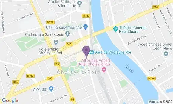 Localisation Banque Populaire Agence de Choisy le Roi