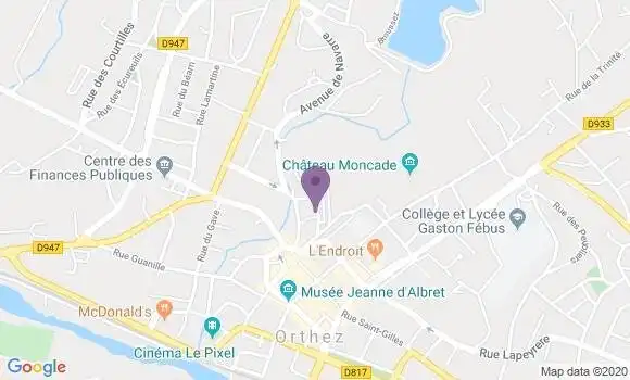 Localisation LCL Agence d