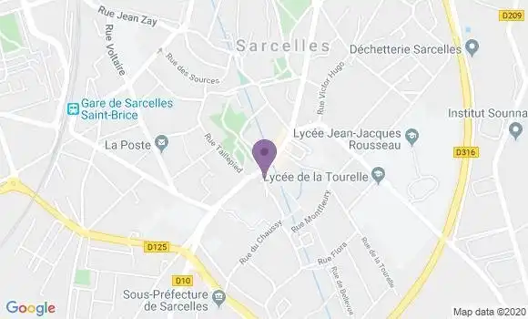 Localisation Banque Populaire Agence de Sarcelles Village