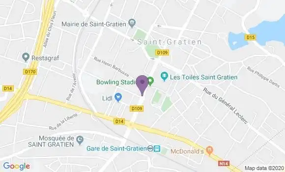 Localisation Banque Populaire Agence de Saint Gratien