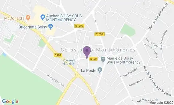 Localisation Banque Populaire Agence de Soisy sous Montmorency