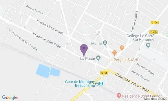 Localisation Banque Populaire Agence de Beauchamp