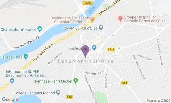 Localisation Banque Populaire Agence de Beaumont sur Oise