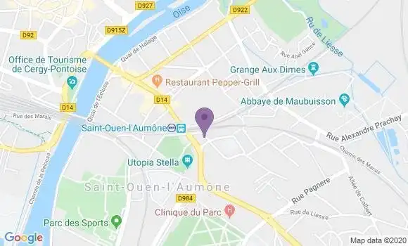 Localisation Banque Populaire Agence de Saint Ouen l