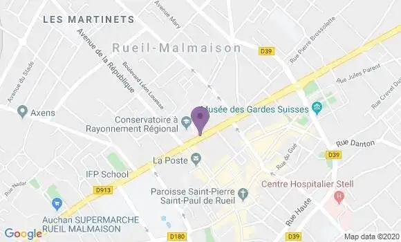 Localisation LCL Agence de Rueil Malmaison Ville