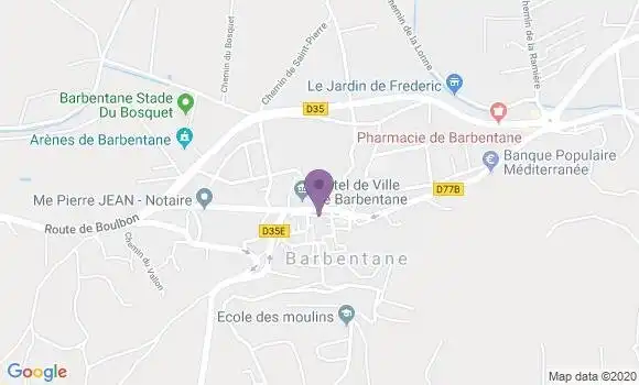 Localisation Crédit Agricole Agence de Barbentane