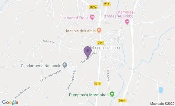 Localisation Crédit Agricole Agence de Bedoin