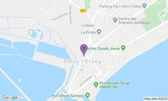 Localisation Crédit Agricole Agence de Berre