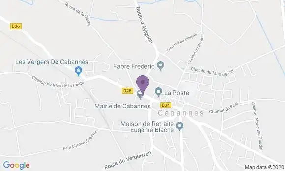 Localisation Crédit Agricole Agence de Cabannes