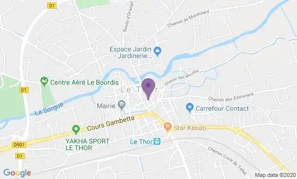 Localisation Crédit Agricole Agence de Caumont sur Daurance
