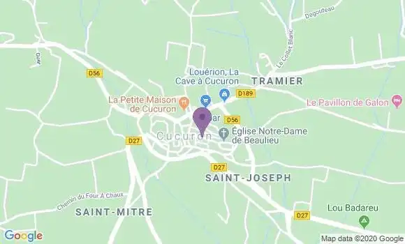 Localisation Crédit Agricole Agence de Cucuron