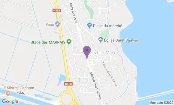 Localisation Crédit Agricole Agence de Fos sur Mer