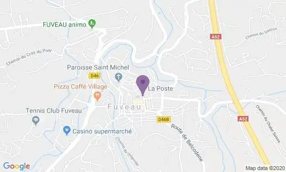 Localisation Crédit Agricole Agence de Fuveau