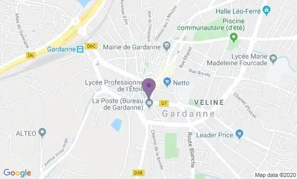 Localisation Crédit Agricole Agence de Gardanne