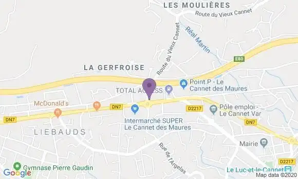 Localisation LCL Agence de Le Cannet des Maures