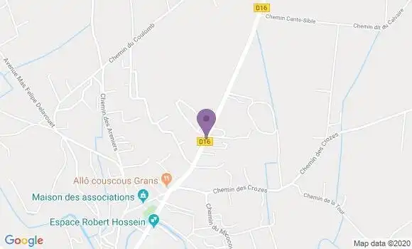 Localisation Crédit Agricole Agence de Grans