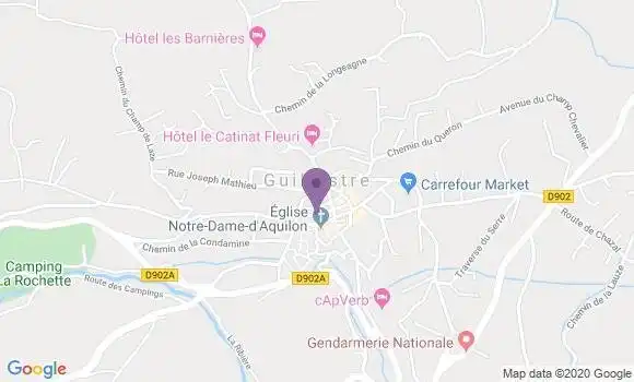 Localisation Crédit Agricole Agence de Guillestre