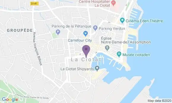 Localisation Crédit Agricole Agence de La Ciotat Vieux Port