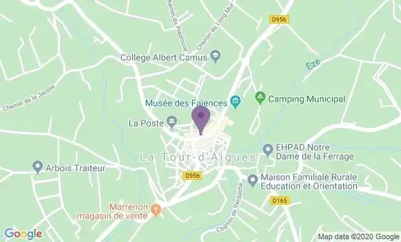 Localisation Crédit Agricole Agence de La Tour d