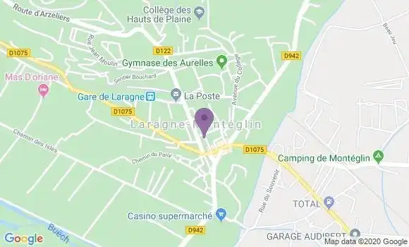 Localisation Crédit Agricole Agence de Laragne