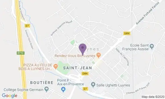 Localisation Crédit Agricole Agence de Luynes